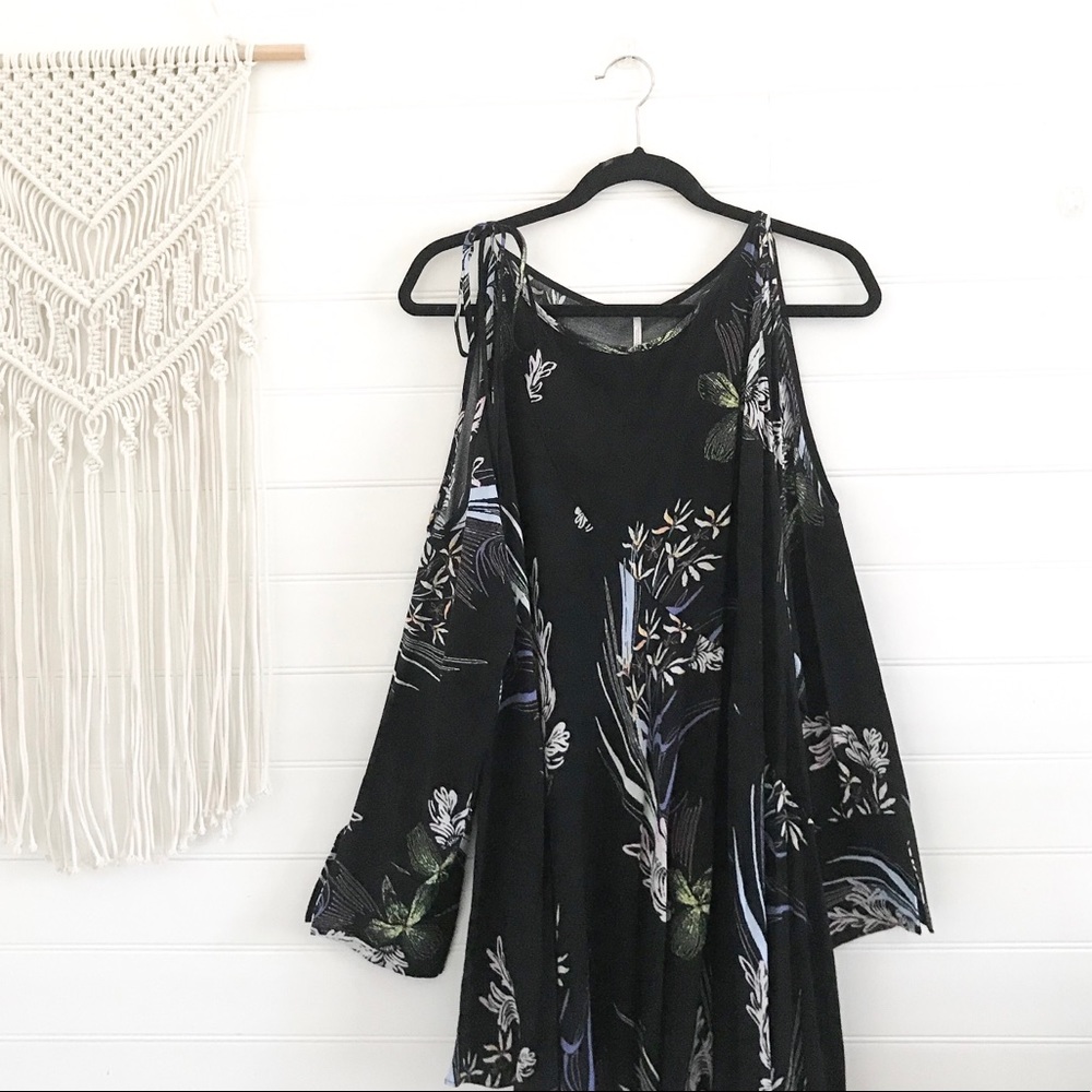 Free People Clear Skies Cold-Shoulder Dress